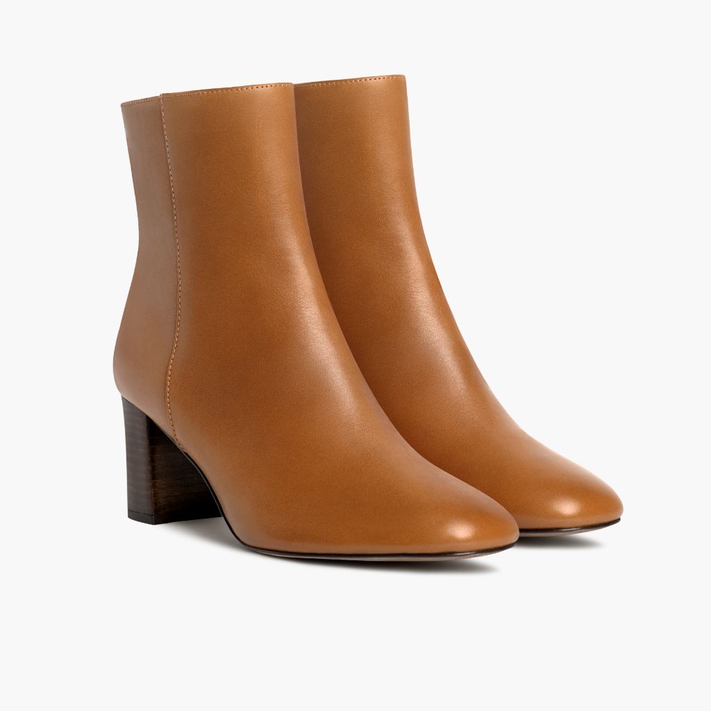 Tan Full-Grain leather Boots - Rahmengenähte Goodyear-Welt-Konstruktion & vordere Zehenkappe