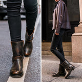 Styled On-Foot Perspective Demonstrating Ankle Fit & Silhouette on Model
