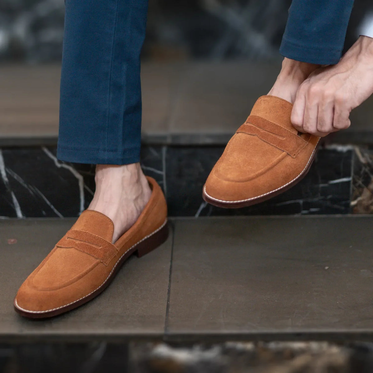 Orlaven Baxton Braun Suede Leder-Loafer für Herren footwear image 10