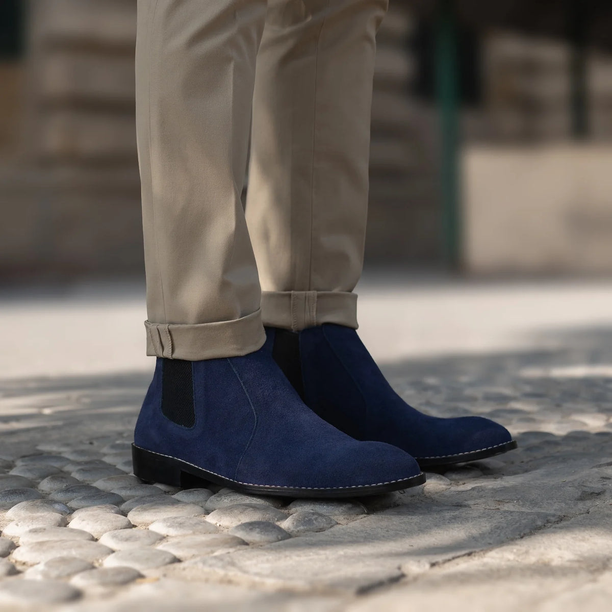 Orlaven Clarkson Chelsea Midnight Blau Suede Lederstiefel für Herren footwear image 10