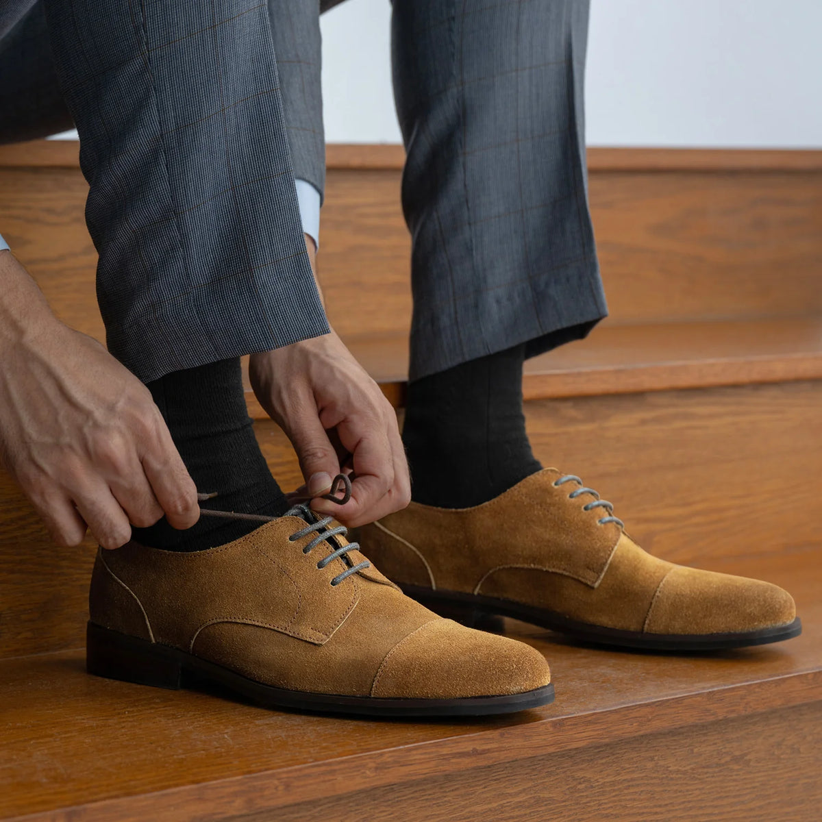 Orlaven Attorney Derby Braun Suede Lederschuhe - StudGuard für Herren footwear image 10