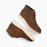 High-Traction Rubber Outsole & Lug Tread Pattern on Scout Safari Leather Boots For Men
