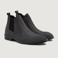 Clarkson Chelsea Grau Nubuck Lederstiefel - StudGuard für Herren