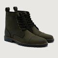 Knight Derby Olive Grün Pullup Lederstiefel - TerraGrip für Herren
