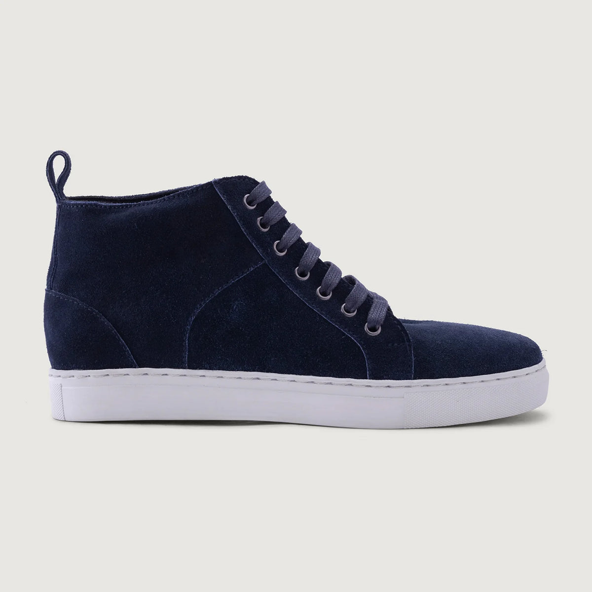 Blue Goatskin Suede Leather Sneakers - Rahmengenähte Goodyear-Welt-Konstruktion & vordere Zehenkappe
