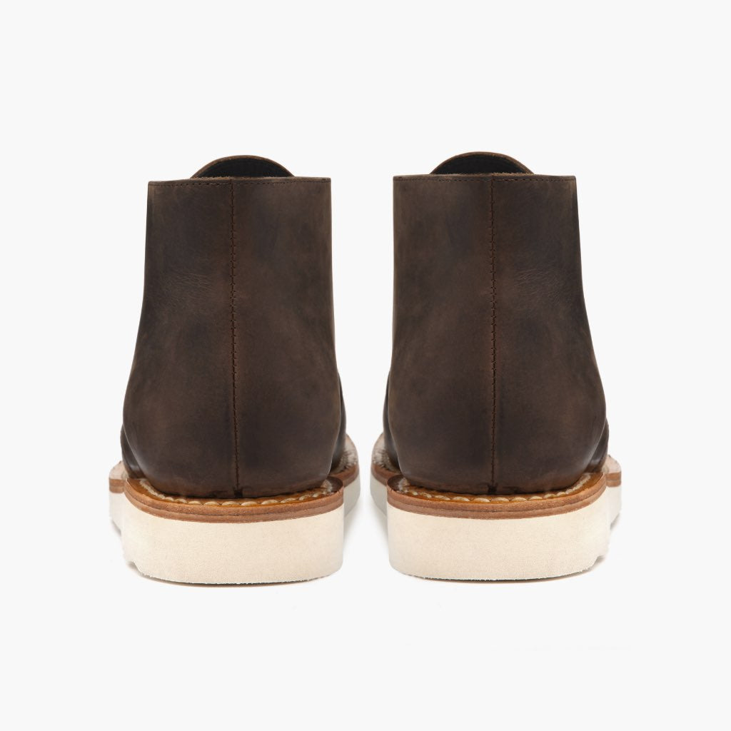 High-Traction Rubber Outsole & Lug Tread Pattern on Scout Tabakbraun Lederstiefel für Herren For Men