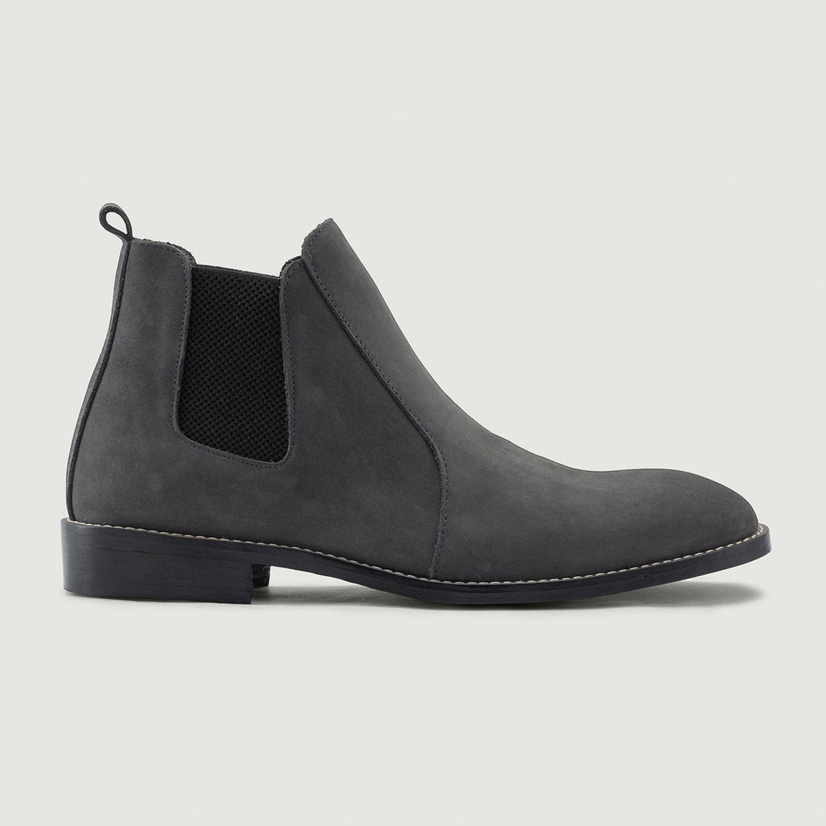 Grey Full-Grain leather Boots - Rahmengenähte Goodyear-Welt-Konstruktion & vordere Zehenkappe