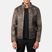 Alex Leder-Bikerjacke für Herren – Zusätzliche Produktansicht 1