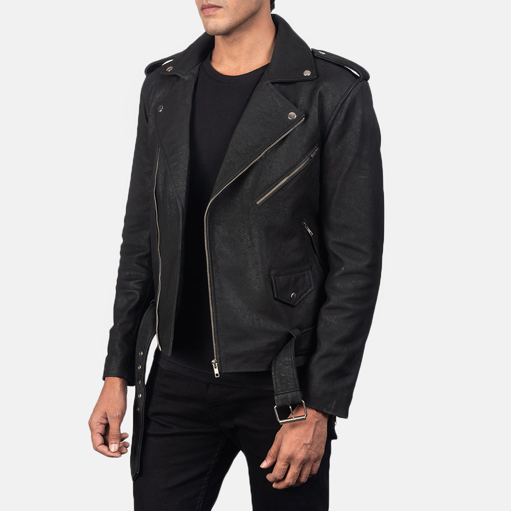 
Allaric Alley Leder-Bikerjacke für Herren – alternate product view 2