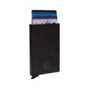 Aluminium Card Holder für Damen in Classic 100% Full-Grain Leather - Full Exterior Front Profile View | Online Kaufen