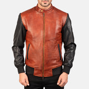 Avan Leder-Bomberjacke für Herren – Zusätzliche Produktansicht 4