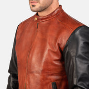 Avan Leder-Bomberjacke für Herren – Zusätzliche Produktansicht 6