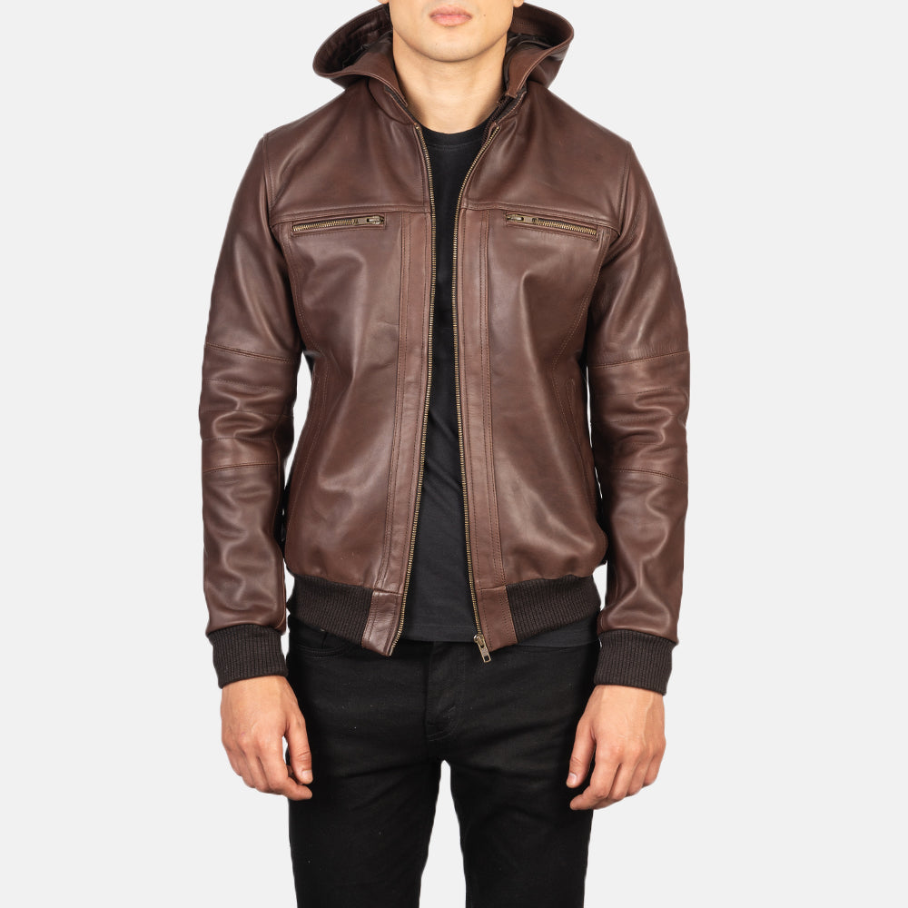 
Bouncer Biz Leder-Bomberjacke für Herren – alternate product view 1