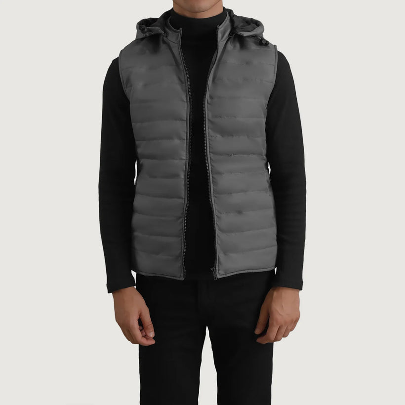 Carlo Grau Hooded Puffer Vest für Herren