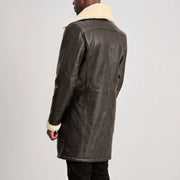 Charles Ledermantel Braun Shearling Ledermantel für Herren – Zusätzliche Produktansicht 5