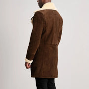 Charles Ledermantel Braun Shearling Ledermantel für Herren – Zusätzliche Produktansicht 5