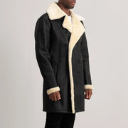 Charles Ledermantel Braun Shearling Ledermantel für Herren – Zusätzliche Produktansicht 2