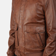 Coffmen Leder-Bomberjacke für Herren – Zusätzliche Produktansicht 6