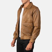 Coffmen Leder-Bomberjacke für Herren – Zusätzliche Produktansicht 2