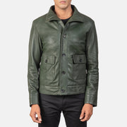 Columbus Leder-Bomberjacke für Herren – Zusätzliche Produktansicht 1