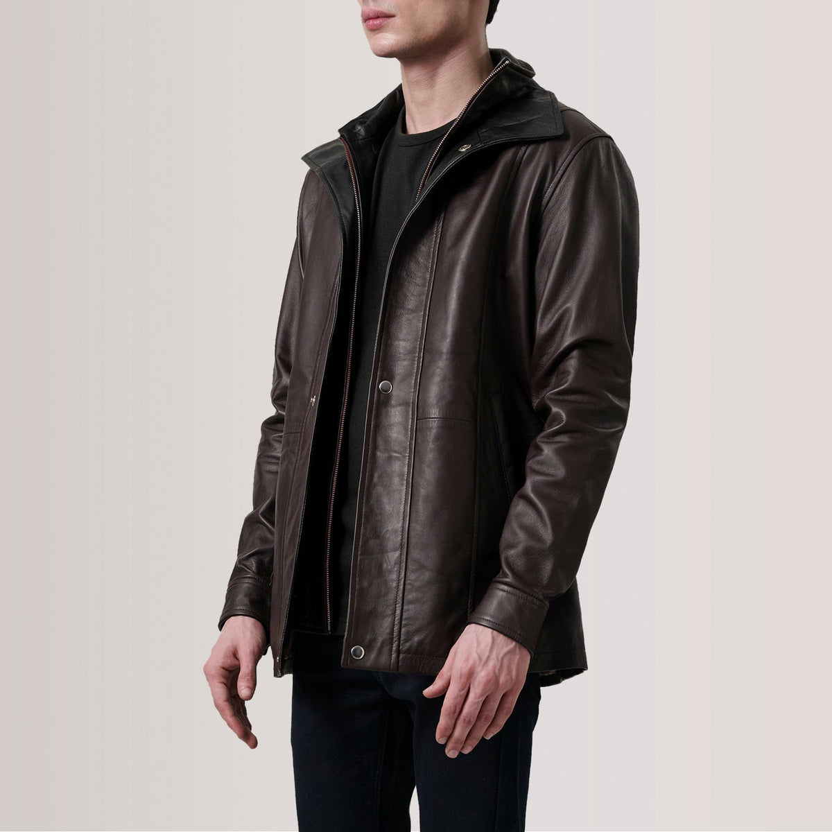 Connor Ledermantel für Herren – Zusätzliche Produktansicht 3