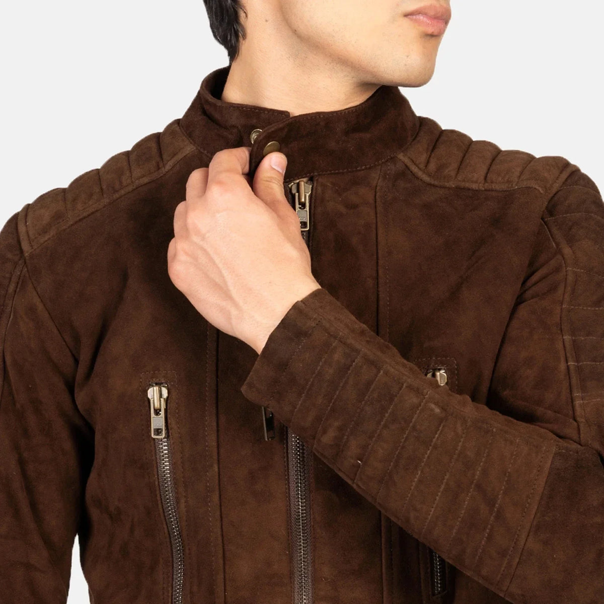 Damian Leder-Bikerjacke für Herren – Zusätzliche Produktansicht 6