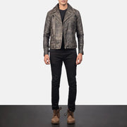 Danny Quilted Leather Biker Jacket – Zusätzliche Produktansicht 3