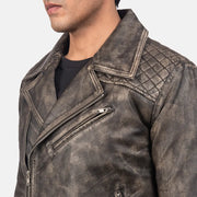 Danny Quilted Leather Biker Jacket – Zusätzliche Produktansicht 5