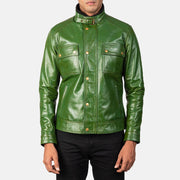 Darren Leder-Bikerjacke für Herren – Zusätzliche Produktansicht 3
