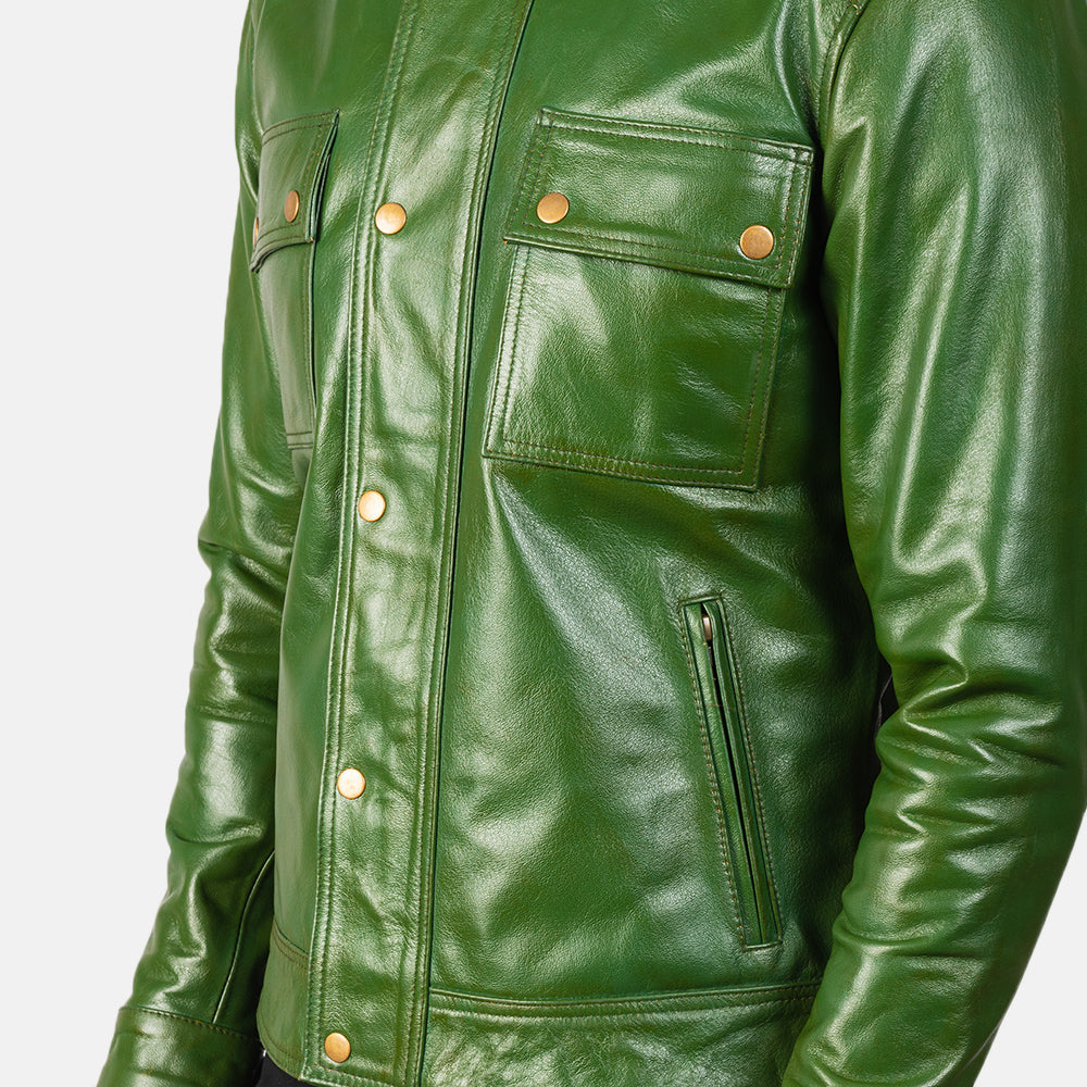 Darren Leder-Bikerjacke für Herren – Zusätzliche Produktansicht 6