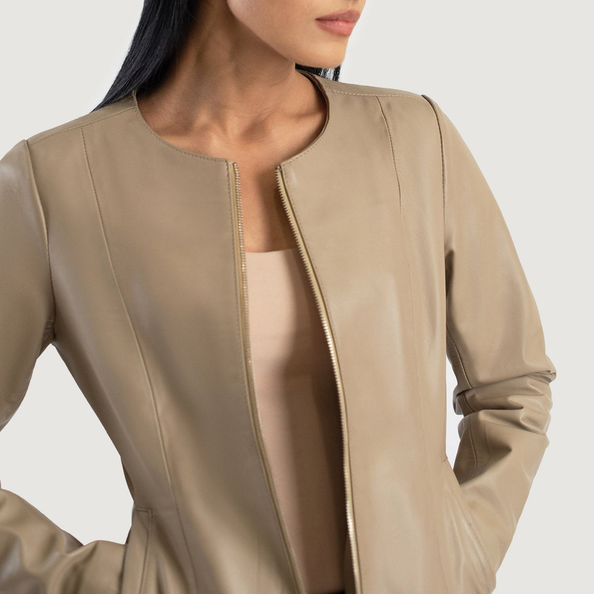 Innenansicht Showing Quilted Polyester Lining &amp; Zwei Innentaschen