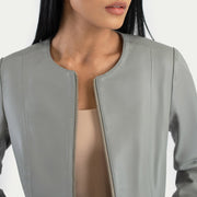 Elixir Collarless Lederjacke für Damen – Zusätzliche Produktansicht 5