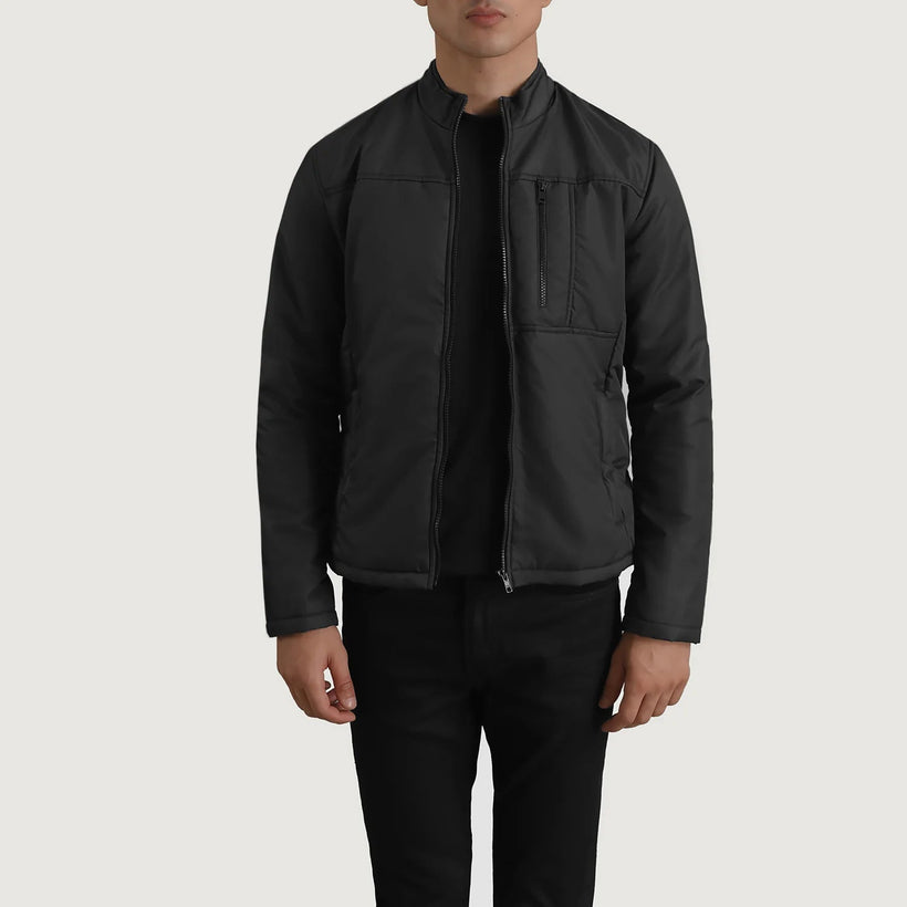 Elliot Schwarz Lightweight Lederjacke für Herren