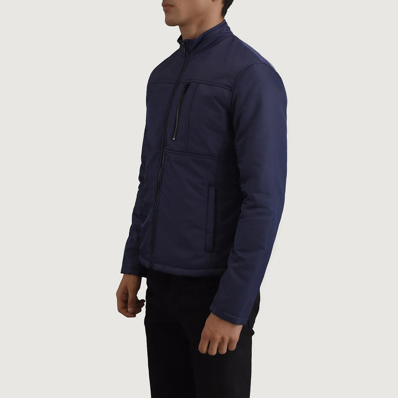 Elliot Blau Lightweight Lederjacke für Herren