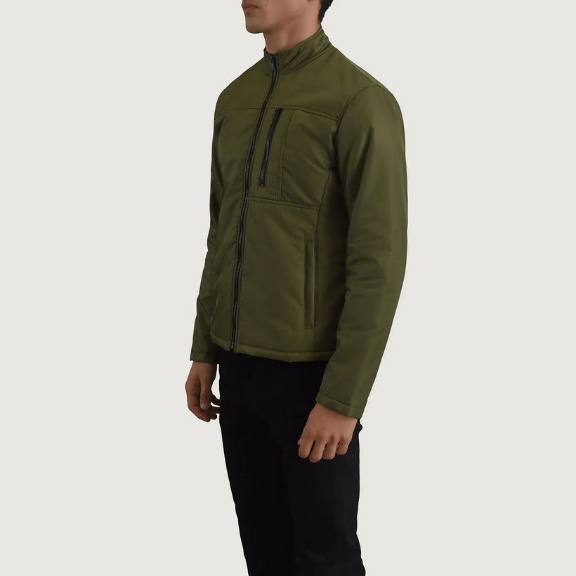 Elliot Grün Lightweight Lederjacke für Herren