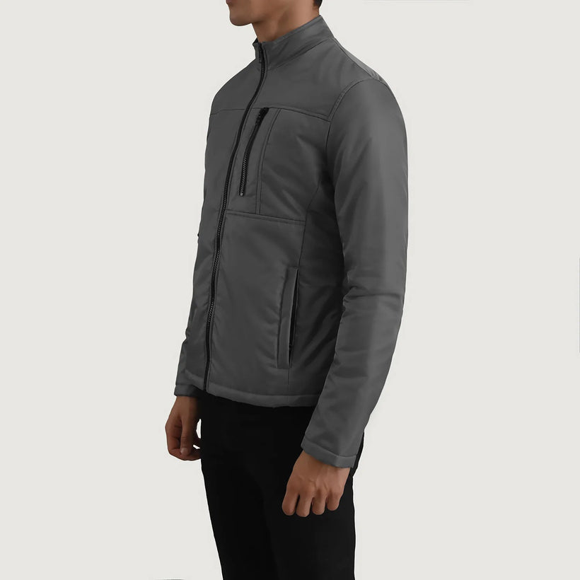 Elliot Grau Lightweight Lederjacke für Herren