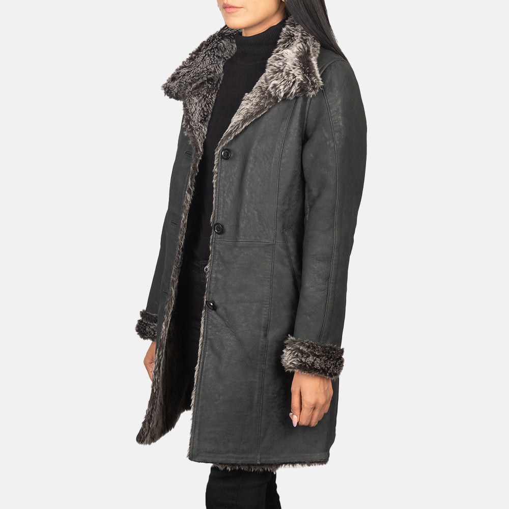 
Erica Shearling Ledermantel für Damen – alternate product view 2