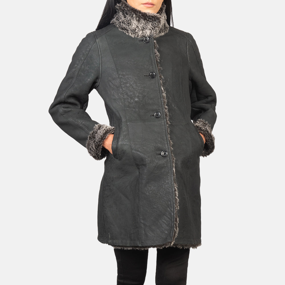 
Erica Shearling Ledermantel für Damen – alternate product view 6