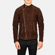 Faisor Mocha Leder-Bikerjacke für Herren – Zusätzliche Produktansicht 4