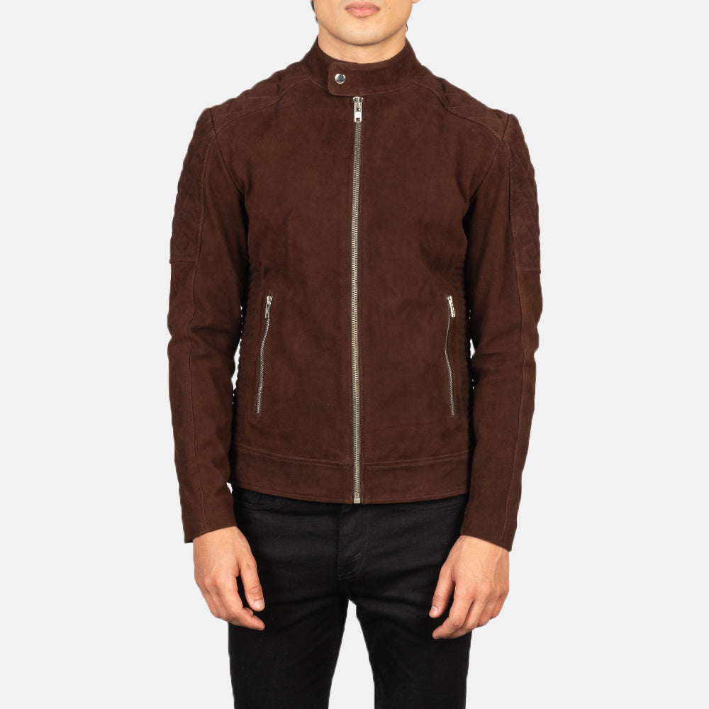 Fernando Gesteppt Leder-Bikerjacke für Herren – Zusätzliche Produktansicht 4