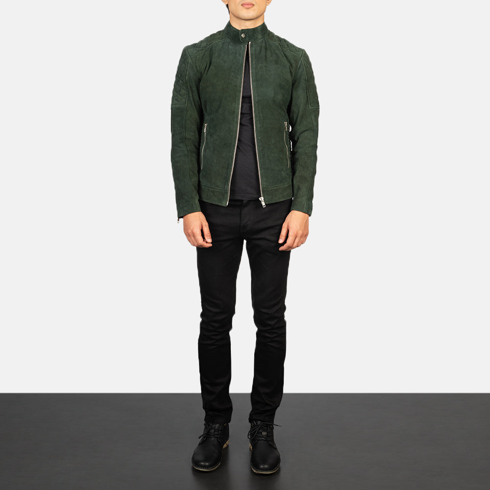 Fernando Gesteppt Leder-Bikerjacke für Herren – Zusätzliche Produktansicht 3