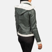 Fiona Hooded Lammfelljacke für Damen – Zusätzliche Produktansicht 5
