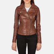Flashback Leder-Bikerjacke für Damen – Zusätzliche Produktansicht 1