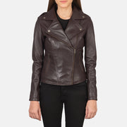 Flashback Leder-Bikerjacke für Damen – Zusätzliche Produktansicht 1