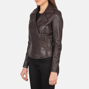 Flashback Leder-Bikerjacke für Damen – Zusätzliche Produktansicht 2
