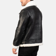 
Francis B-3 Schwarz Leder-Bomberjacke für Herren – alternate product view 5