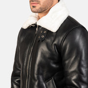 
Francis B-3 Schwarz Leder-Bomberjacke für Herren – alternate product view 6