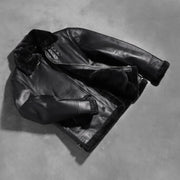 
Francis B-3 Schwarz Leder-Bomberjacke für Herren – alternate product view 8