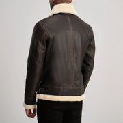 
Francis B-3 Schwarz Leder-Bomberjacke für Herren – alternate product view 5