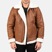 
Francis B-3 Schwarz Leder-Bomberjacke für Herren – alternate product view 1